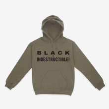 Load image into Gallery viewer, BLACK IS INDESTRUCTIBLE! Unisex Hoodie (origin design)
