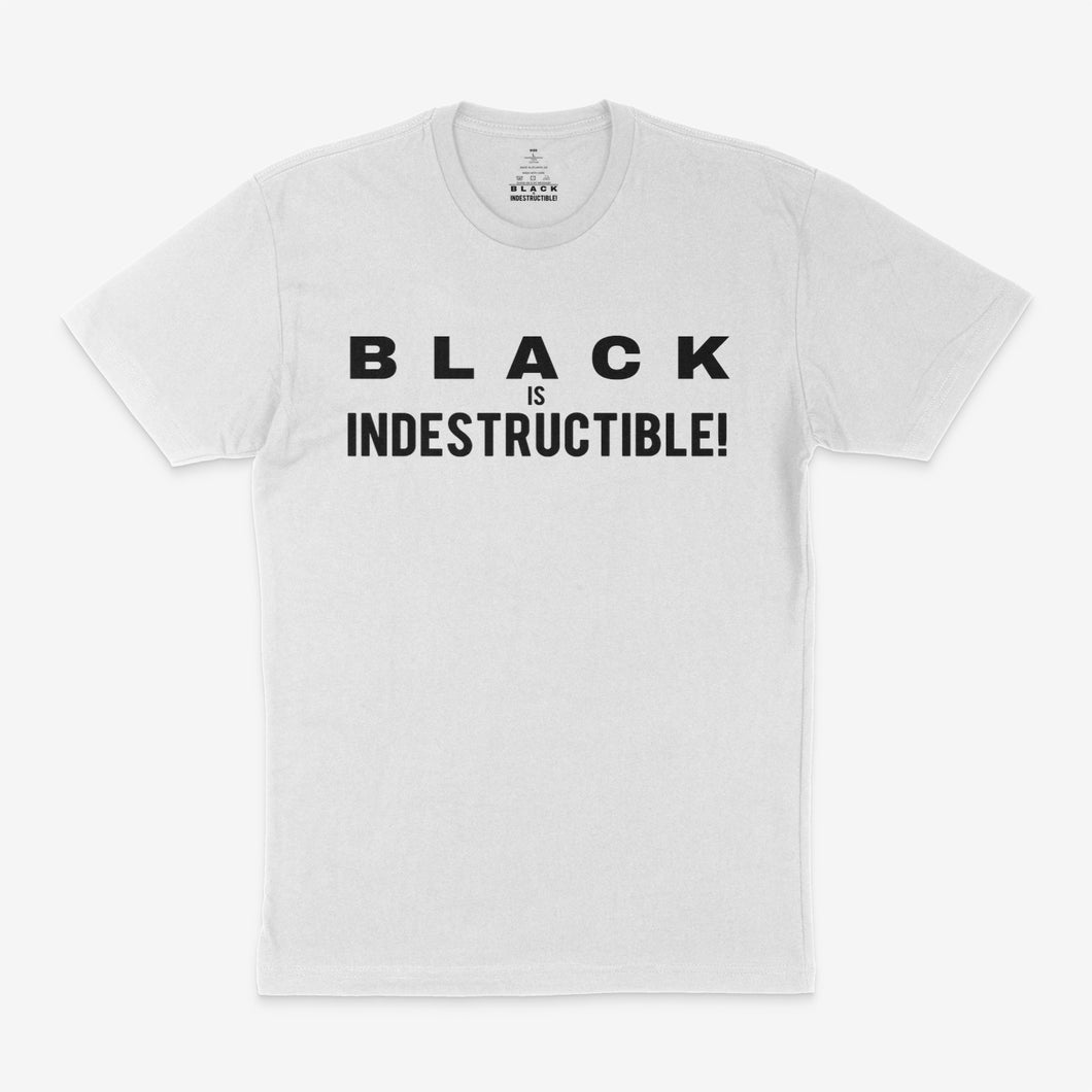 BLACK IS INDESTRUCTIBLE! Kids Unisex T-Shirt (origin design)